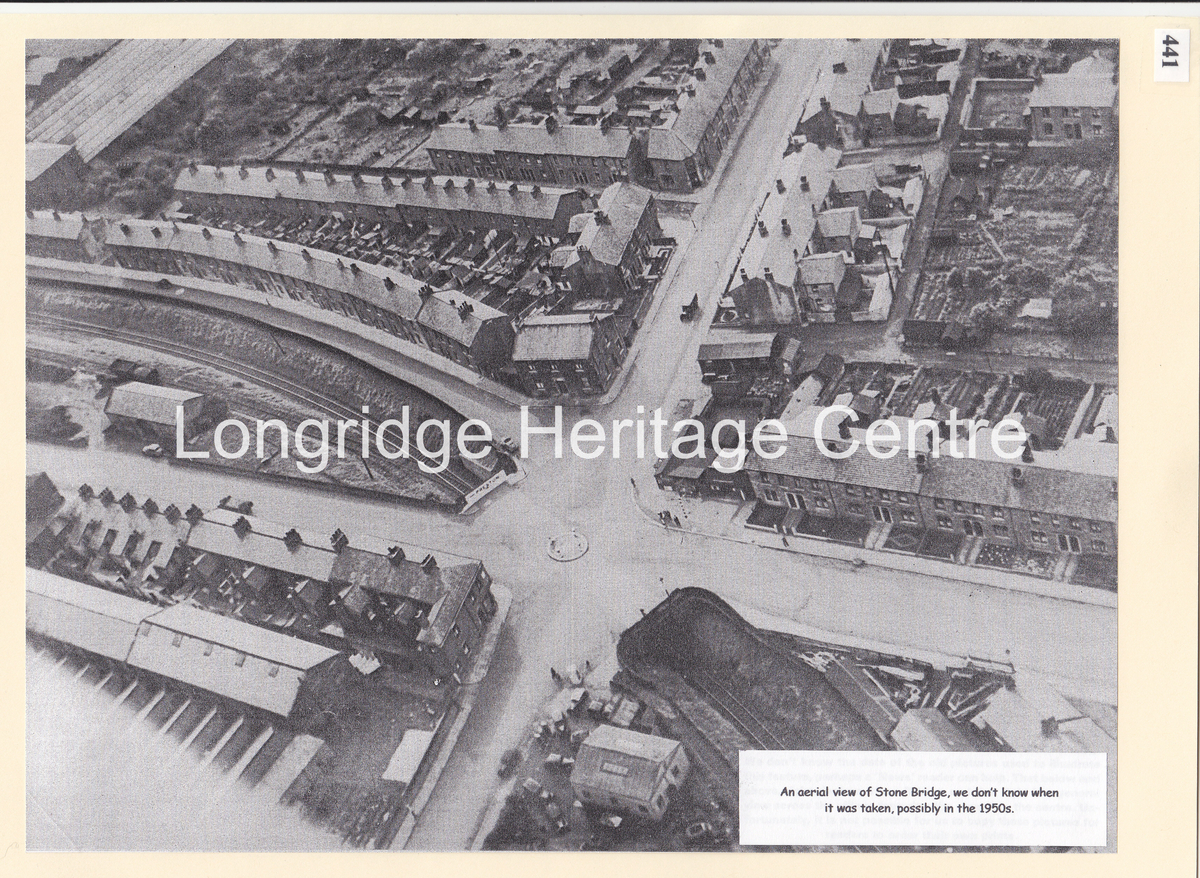 441 - Aerial View - Stone Bridge Area - 1950